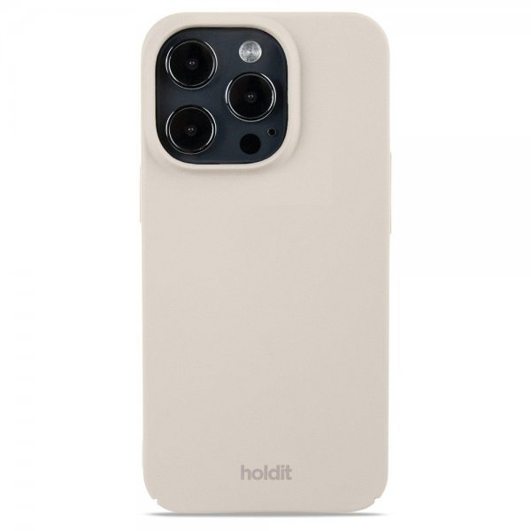 holdit iPhone 14 Pro Kuori Slim Case Light Beige