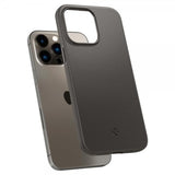 Spigen iPhone 14 Pro Thin Fit -suojakuori, Gunmetal
