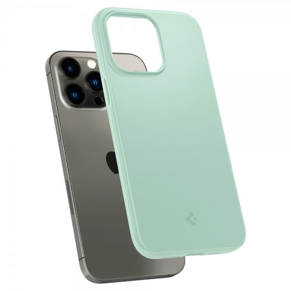 Spigen iPhone 14 Pro -kuori, Thin Fit, minttu