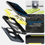 Spigen iPhone 14 Pro -suojakuori Tough Armor MagFit Metal Slate