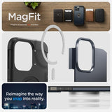 Spigen iPhone 14 Pro -suojakuori Tough Armor MagFit Metal Slate