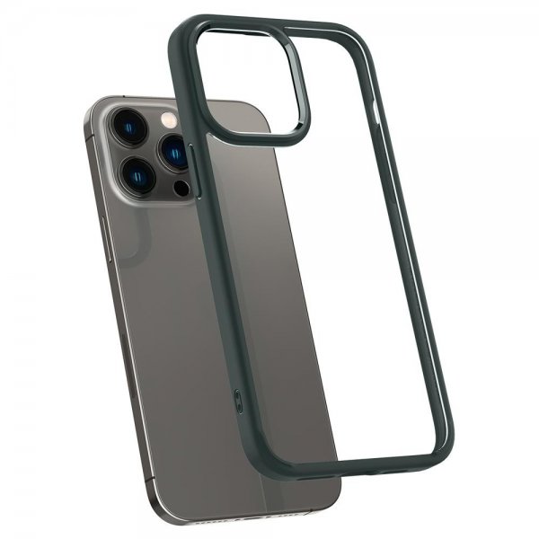 Spigen iPhone 14 Pro -suojakuori Ultra Hybrid Abyss Green