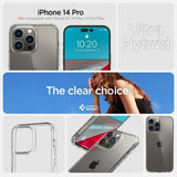 Spigen iPhone 14 Pro -suojakuori, Ultra Hybrid Crystal Clear