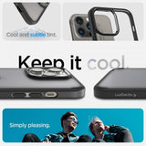 Spigen iPhone 14 Pro -suojakuori Ultra Hybrid Frost Black