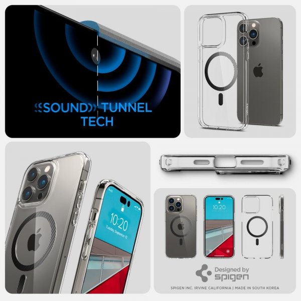 Spigen iPhone 14 Pro -suojakuori Ultra Hybrid MagFit Carbon Fiber