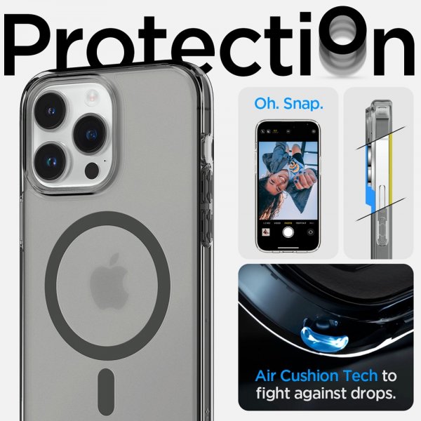 Spigen iPhone 14 Pro -suojakuori Ultra Hybrid MagFit Frost Black