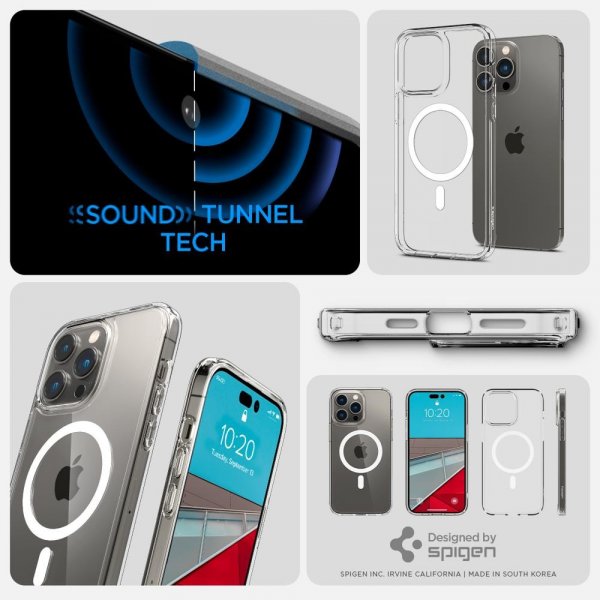 Spigen iPhone 14 Pro Ultra Hybrid MagFit -suojakuori, valkoinen