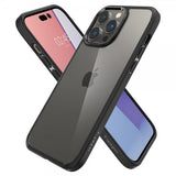 Spigen iPhone 14 Pro -kuori, Ultra Hybrid, mattamusta