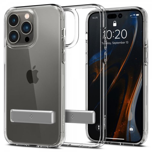 Spigen iPhone 14 Pro -suojakuori Ultra Hybrid S Crystal Clear
