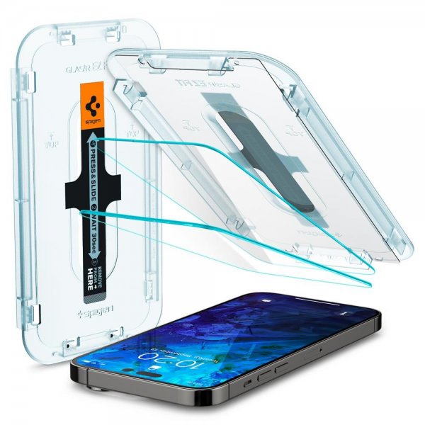Spigen iPhone 14 Pro Näytönsuoja GLAS.tR EZ Fit 2-pakkaus