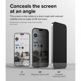 Ringke iPhone 14 Pro -näytönsuoja, Privacy Glass