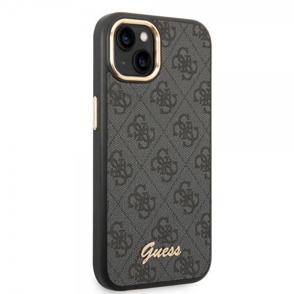 Guess iPhone 13/14/15 Kuori 4G Logo Musta