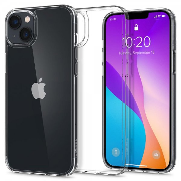 Spigen iPhone 14 -suojakuori AirSkin Hybrid Crystal Clear