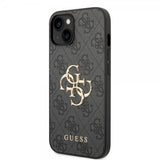 Guess iPhone 14 Suojakuori Big Metal Logo Harmaa