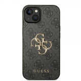 Guess iPhone 14 Suojakuori Big Metal Logo Harmaa