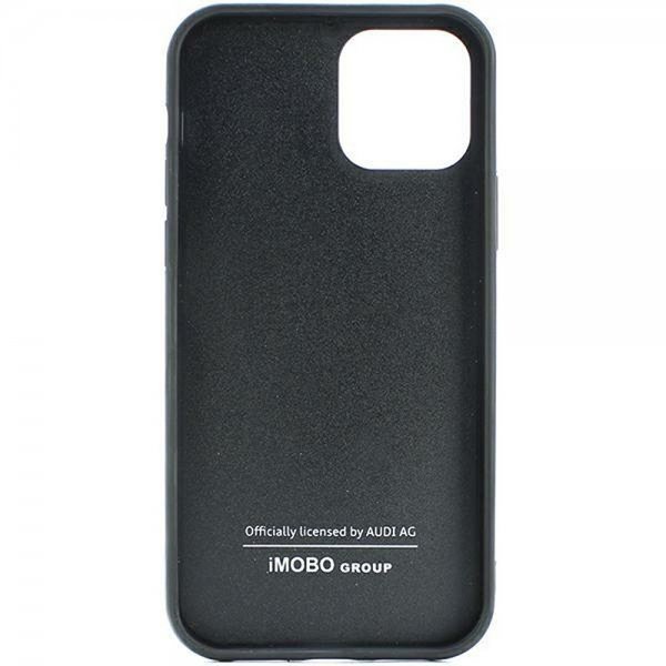 Audi iPhone 14 Carbon Fiber -kuori Musta
