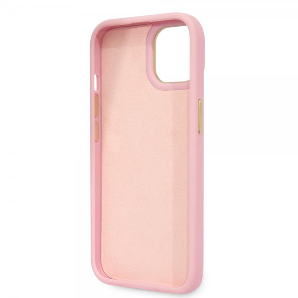 Guess iPhone 14 Suojakuori Croco Pinkki