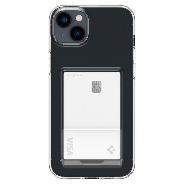 Spigen iPhone 14 -suojakuori Crystal Slot Crystal Clear