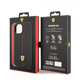 Ferrari iPhone 14-kuoret Kohokuviolliset raidat Punainen