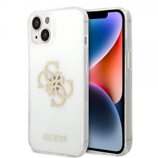 Guess iPhone 14 Kuori Full Glitter Transparent