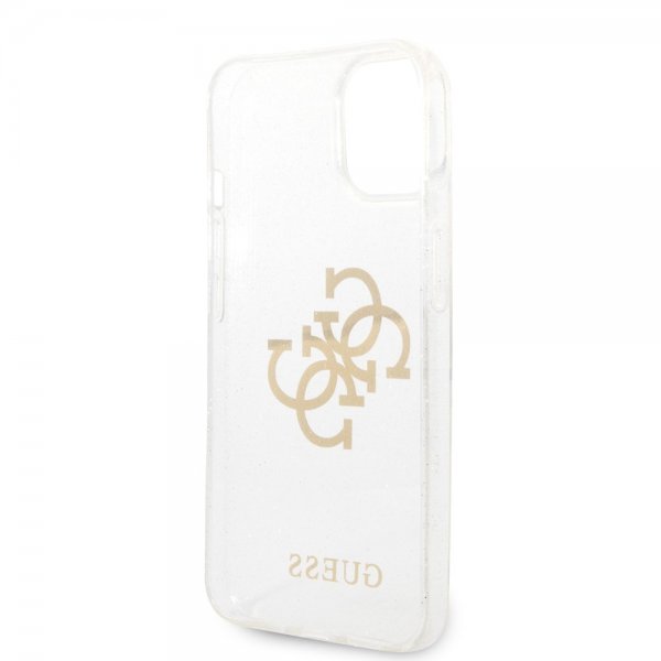Guess iPhone 14 Kuori Full Glitter Transparent
