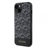 Guess iPhone 14 -suojakuori G Cube MagSafe Musta