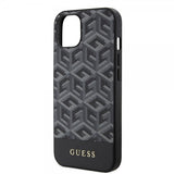 Guess iPhone 14 -suojakuori G Cube MagSafe Musta
