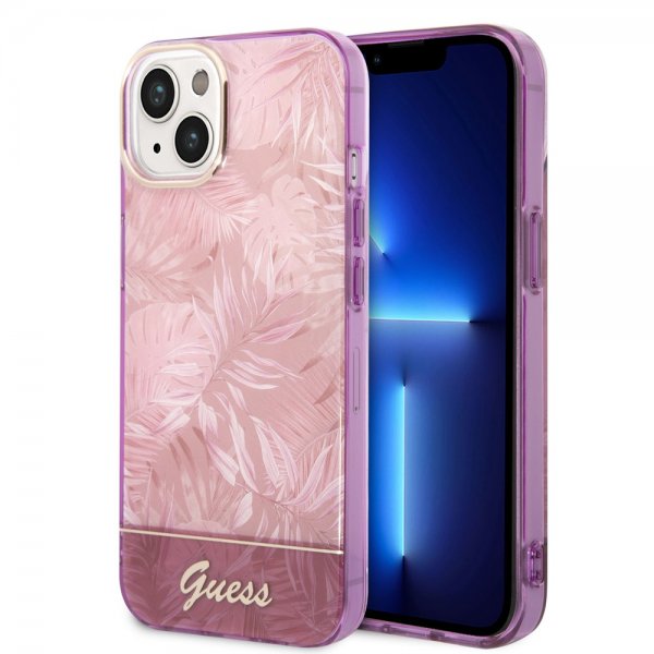 Guess iPhone 14 Suojakuori Jungle Pink