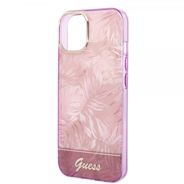 Guess iPhone 14 Suojakuori Jungle Pink