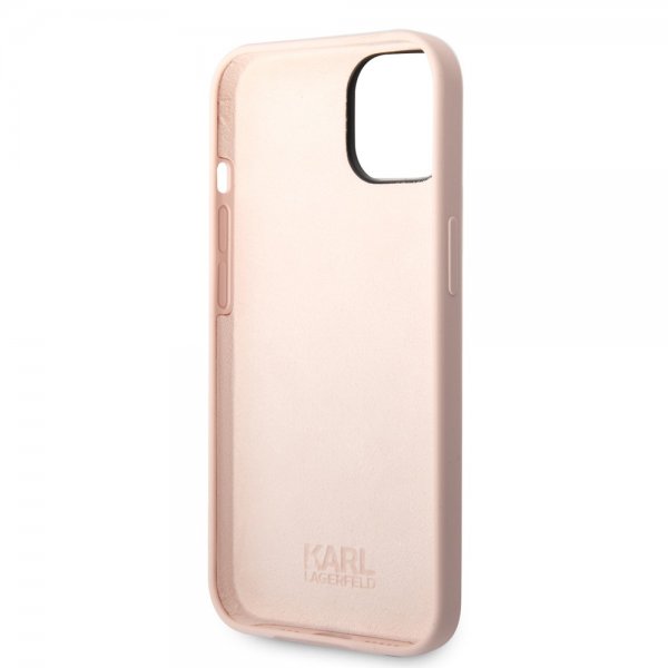 Karl Lagerfeld iPhone 14 -kuoret Liquid Silicone Karl Pink
