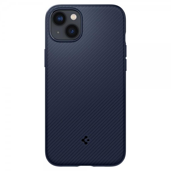 Spigen iPhone 14 -suojakuori Mag Armor MagFit Navy Blue