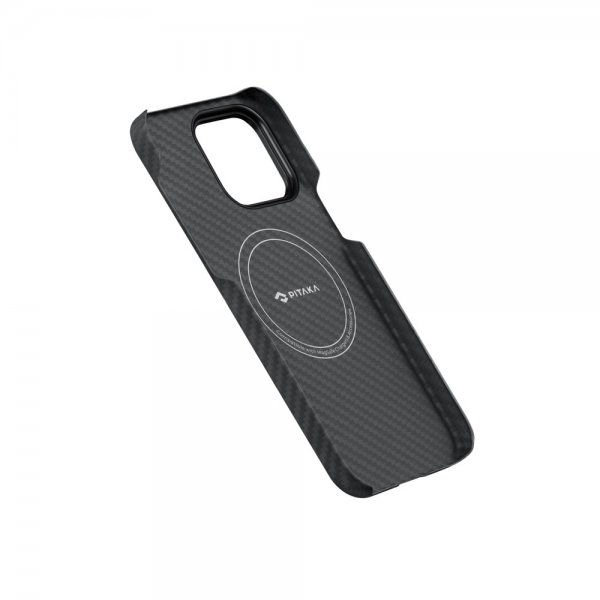 Pitaka iPhone 14 MagEZ Case 3 -suojakuori, musta/harmaa (Twill)