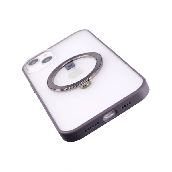Rvelon iPhone 14 -kuori MagSafe-rengas violetti