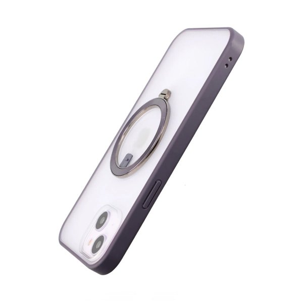 Rvelon iPhone 14 -kuori MagSafe-rengas violetti