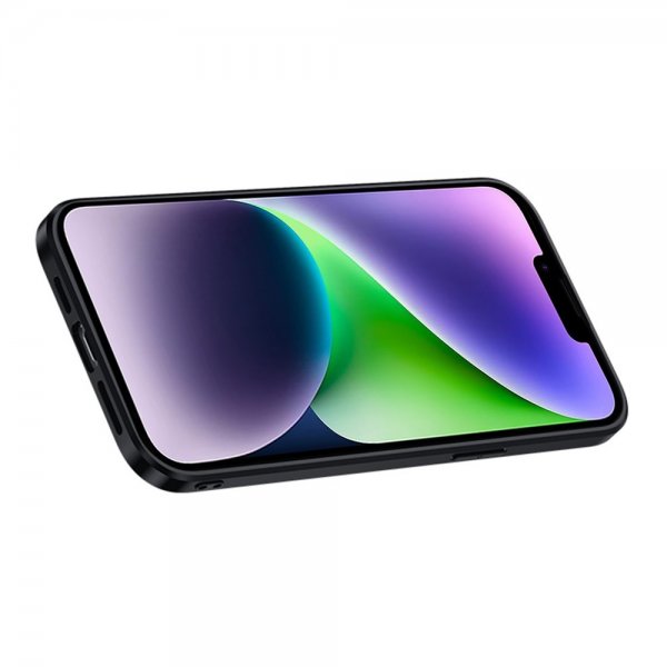 Sulada iPhone 14 -kuori jalustalla, punainen
