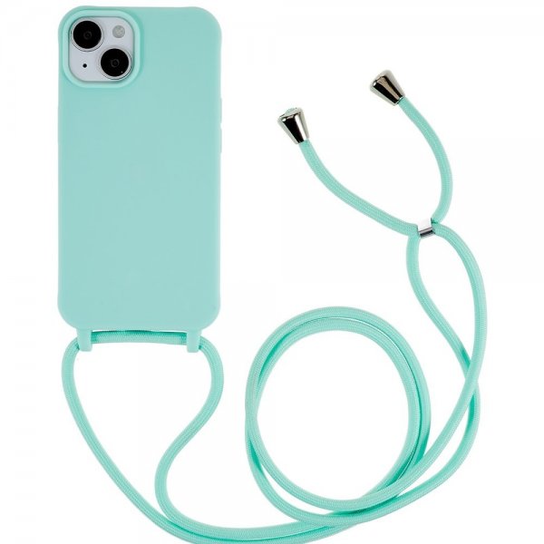 iPhone 14 kuori hihnalla vihreä
