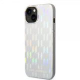 Karl Lagerfeld iPhone 14 -suojakuori Monogram Iridescent Silver