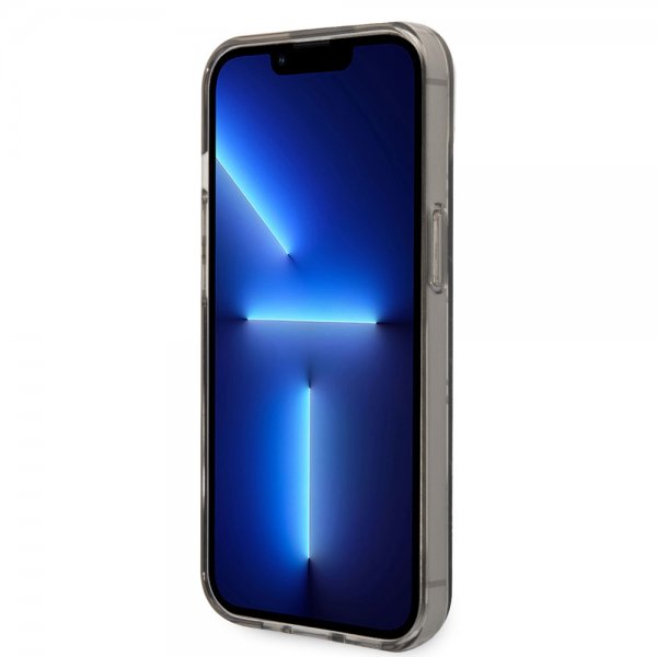 Karl Lagerfeld iPhone 14 Suojakuori Monogram Vertical Stripe Musta