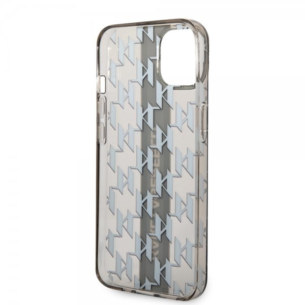 Karl Lagerfeld iPhone 14 Suojakuori Monogram Vertical Stripe Musta