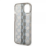 Karl Lagerfeld iPhone 14 Suojakuori Monogram Vertical Stripe Musta