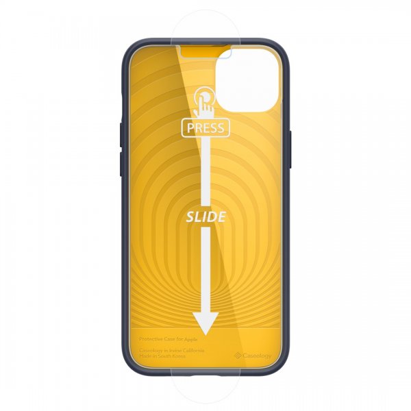 Caseology iPhone 14 -suojakuori ja näytönsuoja Nano Pop 360 Blueberry Navy