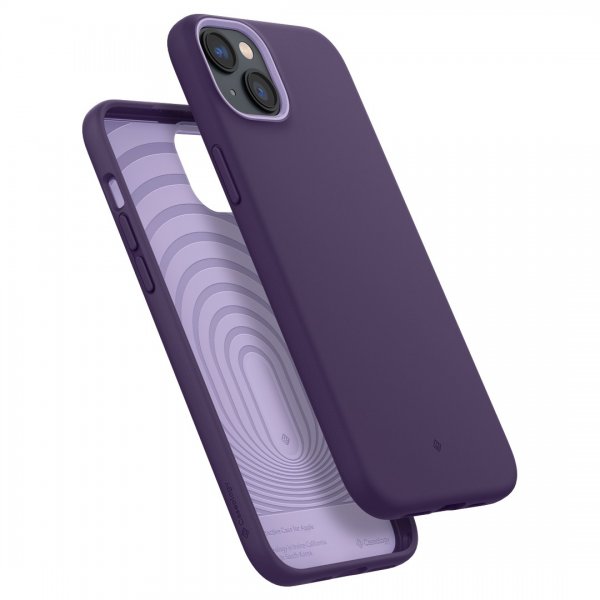 Caseology iPhone 14 -suojakotelo näytönsuojalla Nano Pop 360 Grape Purple