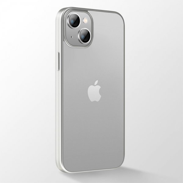 X-Level iPhone 14 -suojakuori Nature Color Series Silver