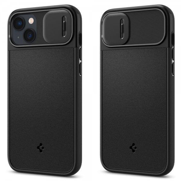 Spigen iPhone 14 Suojakuori Optik Armor MagFit Musta