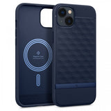 Caseology iPhone 14 -suojakuori Parallax Mag Midnight Blue