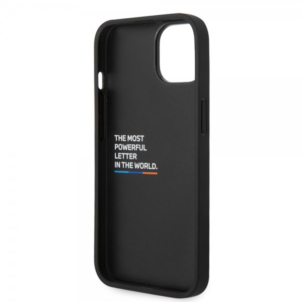 BMW iPhone 14 Quilted kuori musta