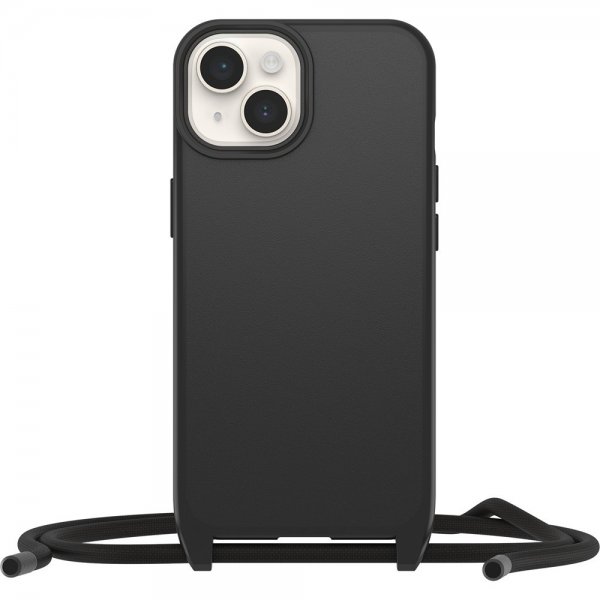 Otterbox iPhone 14 -suojakuori React Necklace MagSafe, musta