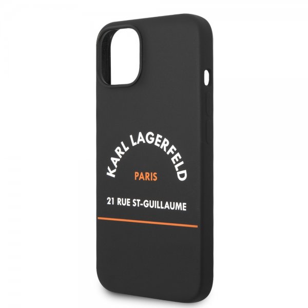 Karl Lagerfeld iPhone 14 -suojakuori Rue St Guillaume, musta