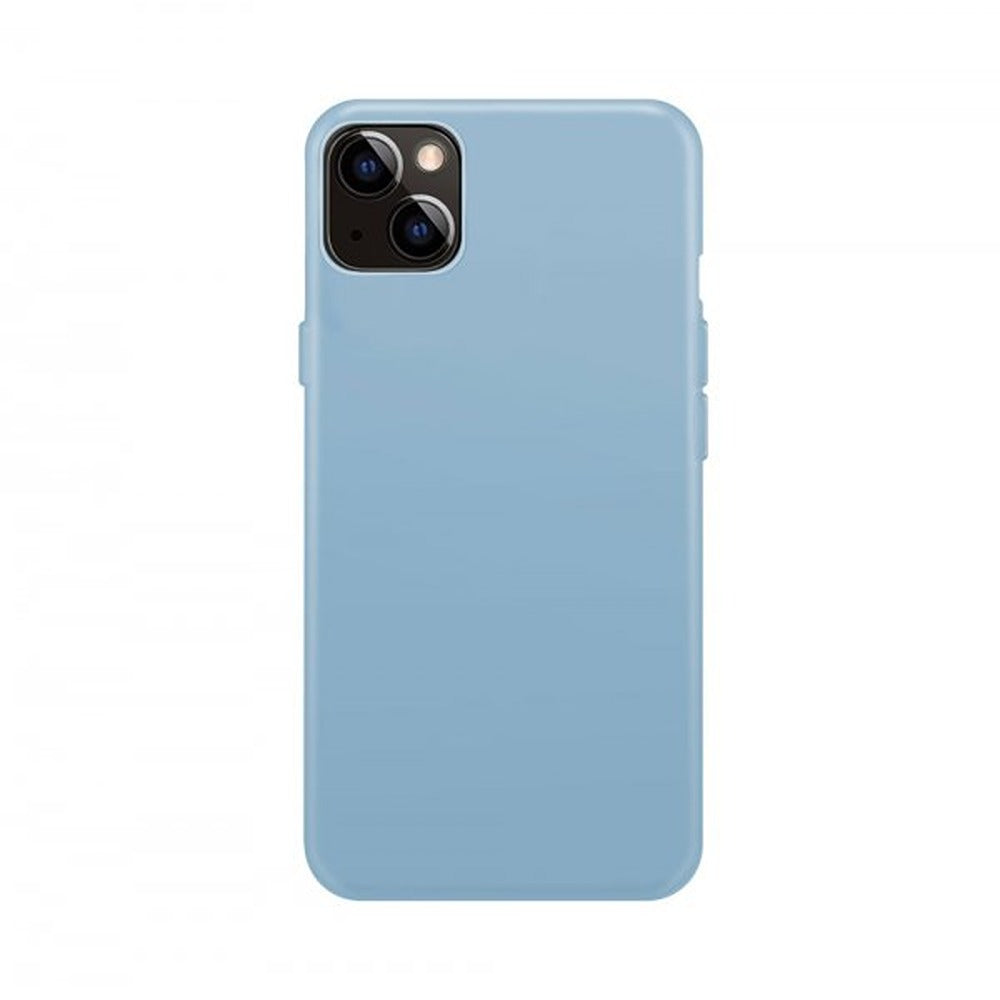 Xqisit iPhone 14 -silikonisuojakuori, vaaleansininen
