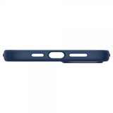 Spigen iPhone 14 -suojakuori Silicone Fit MagFit Navy Blue